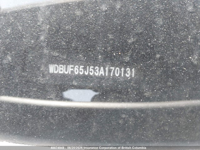 40074949 :رقم المزاد ، WDBUF65J53A170131 vin ، 2003 Mercedes-benz E 320 مزاد بيع