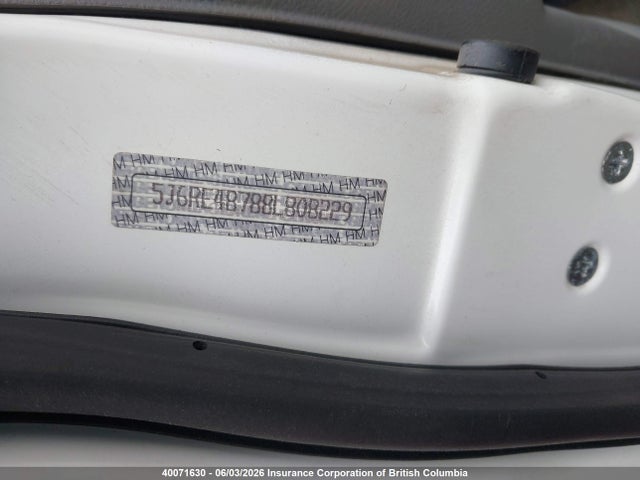 2008 Honda Cr-v Ex-l მანქანა იყიდება აუქციონზე, vin: 5J6RE48788L808229, აუქციონის ნომერი: 40071630