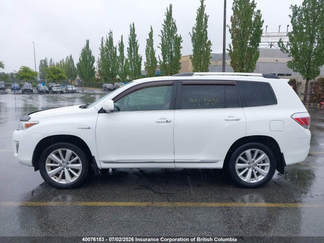 2012 Toyota Highlander Hybrid Limited მანქანა იყიდება აუქციონზე, vin: JTEDC3EHXC2006143, აუქციონის ნომერი: 40076153