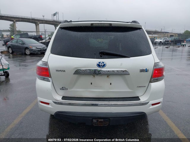 2012 Toyota Highlander Hybrid Limited მანქანა იყიდება აუქციონზე, vin: JTEDC3EHXC2006143, აუქციონის ნომერი: 40076153