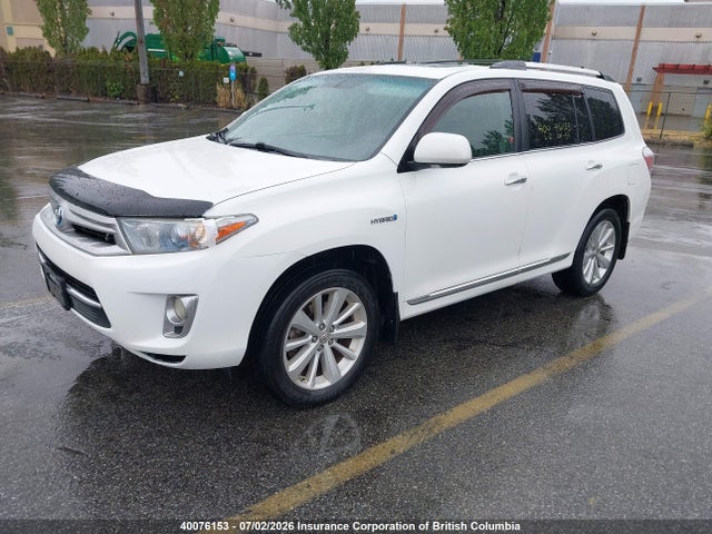 2012 Toyota Highlander Hybrid Limited მანქანა იყიდება აუქციონზე, vin: JTEDC3EHXC2006143, აუქციონის ნომერი: 40076153