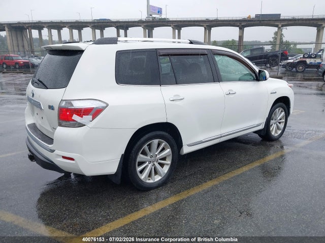 2012 Toyota Highlander Hybrid Limited მანქანა იყიდება აუქციონზე, vin: JTEDC3EHXC2006143, აუქციონის ნომერი: 40076153