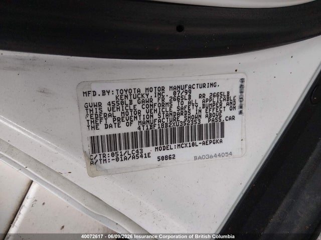 1999 Toyota Avalon Xl/xls მანქანა იყიდება აუქციონზე, vin: 4T1BF18B2XU352353, აუქციონის ნომერი: 40072617