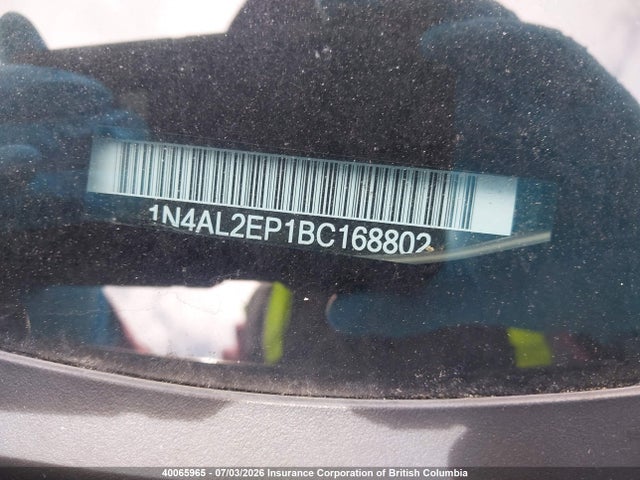 Aukcja sprzedaży 2011 Nissan Altima S, vin: 1N4AL2EP1BC168802, numer aukcji: 40065965