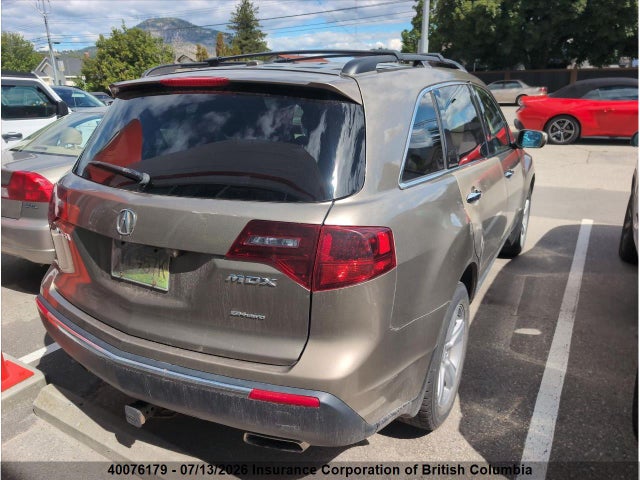 Auction sale of the 2011 Acura Mdx, vin: 2HNYD2H6XBH005260, lot number: 40076179
