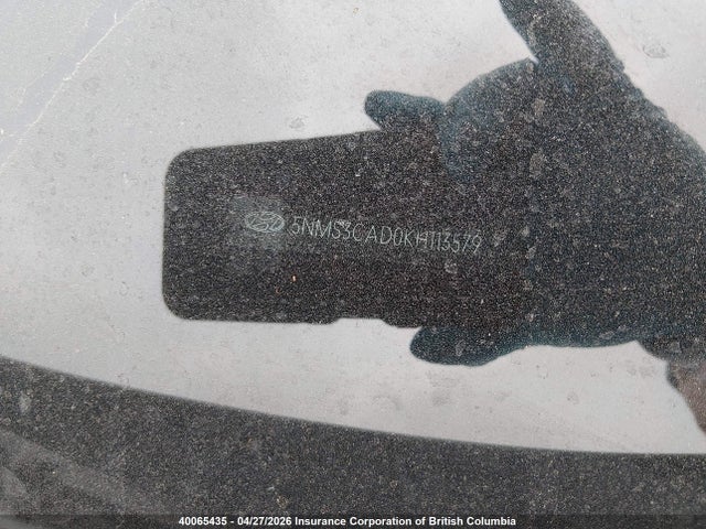 Aukcja sprzedaży 2019 Hyundai Santa Fe Sel/sel Plus, vin: 5NMS3CAD0KH113579, numer aukcji: 40065435
