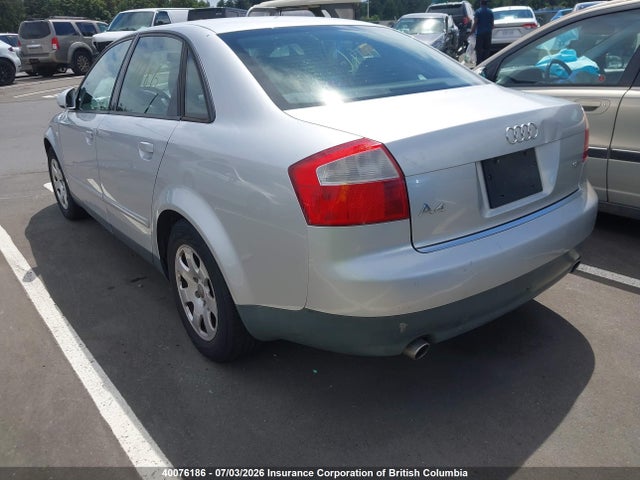 2003 Audi A4 მანქანა იყიდება აუქციონზე, vin: WAUJC68E33A274397, აუქციონის ნომერი: 40076186