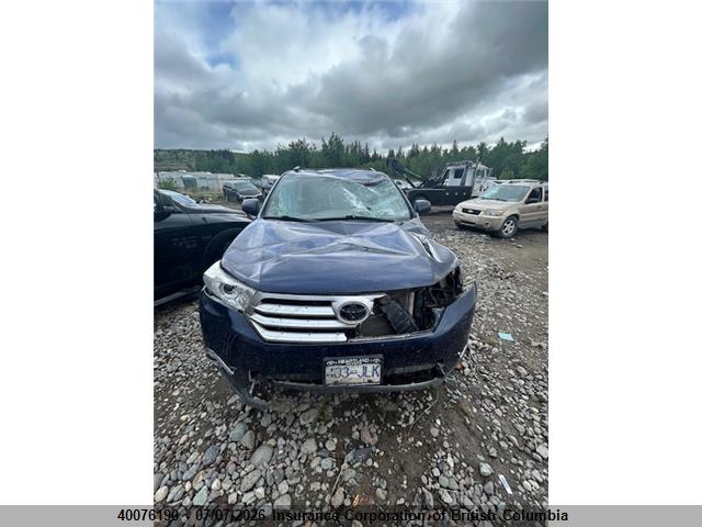 2012 Toyota Highlander Se მანქანა იყიდება აუქციონზე, vin: 5TDBK3EH4CS121778, აუქციონის ნომერი: 40076190