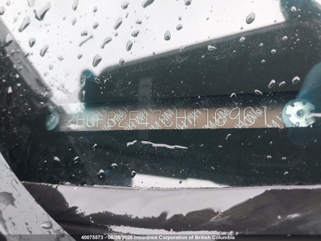 Продаж на аукціоні авто 2012 Honda Civic Lx, vin: 2HGFB2F47CH110961, номер лоту: 40075573