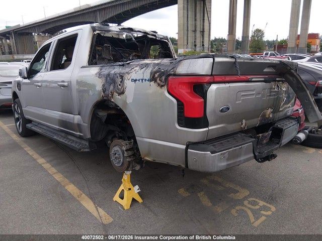 40072502 :رقم المزاد ، 1FT6W1EV3NWG06125 vin ، 2022 Ford F150 Lightning Pro/lightning Xlt/lightning Lariat/lightning Platinum مزاد بيع