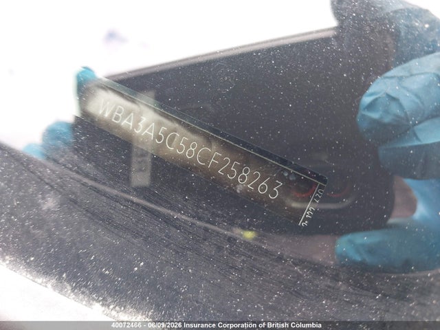 40072466 :رقم المزاد ، WBA3A5C58CF258263 vin ، 2012 Bmw 328 I مزاد بيع