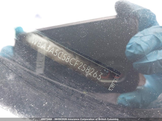 40072466 :رقم المزاد ، WBA3A5C58CF258263 vin ، 2012 Bmw 328 I مزاد بيع