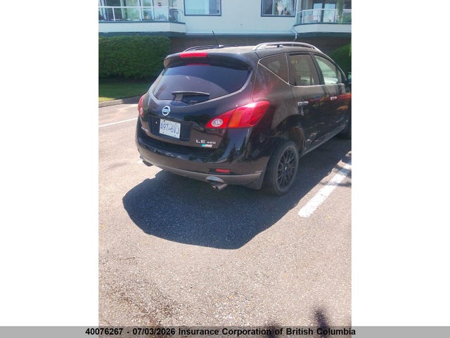 2010 Nissan Murano S/sl/le მანქანა იყიდება აუქციონზე, vin: JN8AZ1MW9AW130411, აუქციონის ნომერი: 40076267