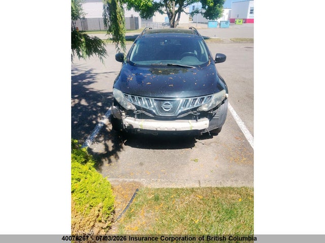 2010 Nissan Murano S/sl/le მანქანა იყიდება აუქციონზე, vin: JN8AZ1MW9AW130411, აუქციონის ნომერი: 40076267
