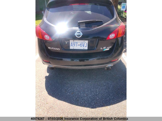 2010 Nissan Murano S/sl/le მანქანა იყიდება აუქციონზე, vin: JN8AZ1MW9AW130411, აუქციონის ნომერი: 40076267