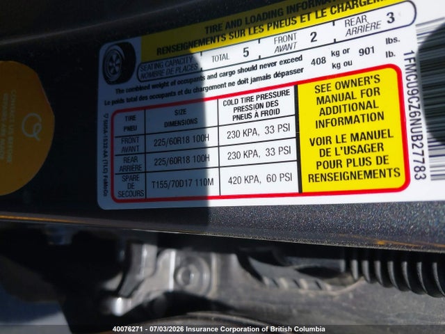 Ford ESCAPE SEL 2022 1FMCU9CZ6NUB27783 Image 9
