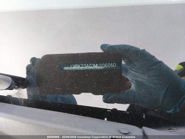 Продаж на аукціоні авто 2021 Hyundai Kona Sel, vin: KM8K23AG3MU106050, номер лоту: 40050965