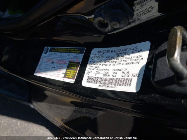 Aukcja sprzedaży 2006 Infiniti G35, vin: JNKCV54E46M718118, numer aukcji: 40076372