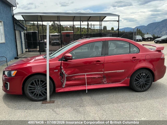 2016 Mitsubishi Lancer Gt მანქანა იყიდება აუქციონზე, vin: JA32U8FW6GU605102, აუქციონის ნომერი: 40076436