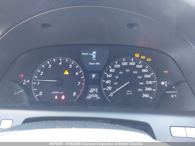 40076450 :رقم المزاد ، JTHBL46F275002959 vin ، 2007 Lexus Ls 460 مزاد بيع