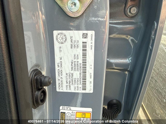 Honda CR-V 2020 2HKRW2H98LH206016 Image 13