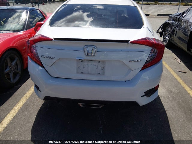 2019 Honda Civic Sport მანქანა იყიდება აუქციონზე, vin: 2HGFC2F88KH016862, აუქციონის ნომერი: 40073787
