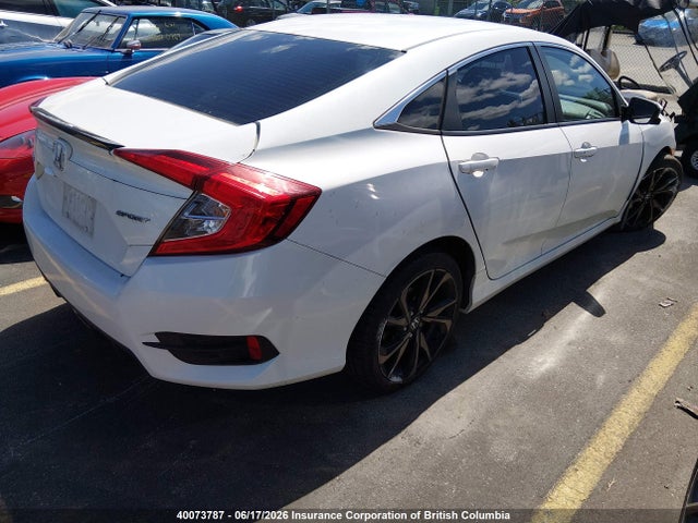2019 Honda Civic Sport მანქანა იყიდება აუქციონზე, vin: 2HGFC2F88KH016862, აუქციონის ნომერი: 40073787