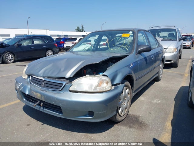 1999 Honda Civic მანქანა იყიდება აუქციონზე, vin: 2HGEJ6616XH920227, აუქციონის ნომერი: 40076481