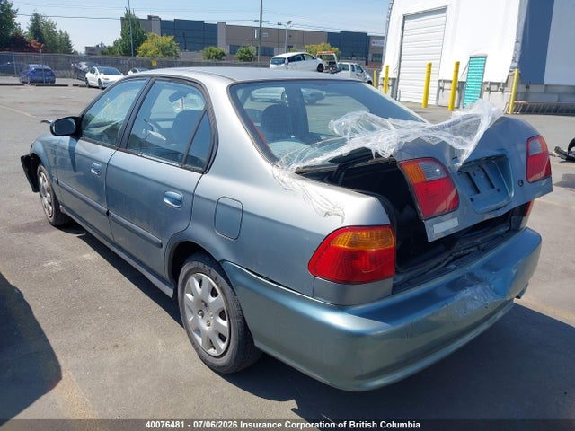 1999 Honda Civic მანქანა იყიდება აუქციონზე, vin: 2HGEJ6616XH920227, აუქციონის ნომერი: 40076481