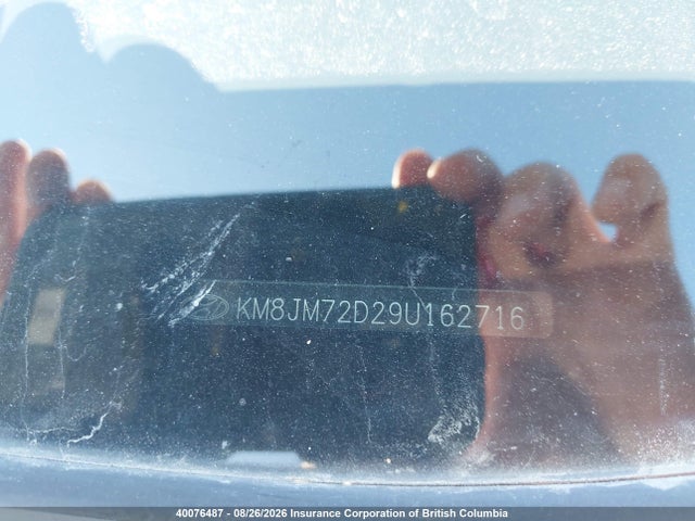 2009 Hyundai Tucson Gls მანქანა იყიდება აუქციონზე, vin: KM8JM72D29U162716, აუქციონის ნომერი: 40076487