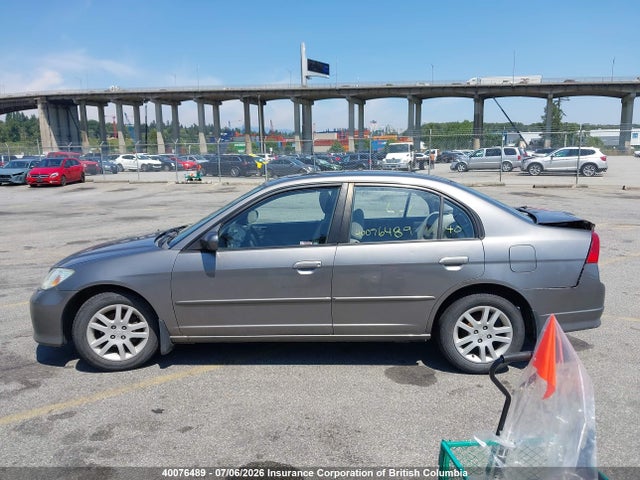 2005 Honda Civic მანქანა იყიდება აუქციონზე, vin: 2HGES16615H027701, აუქციონის ნომერი: 40076489