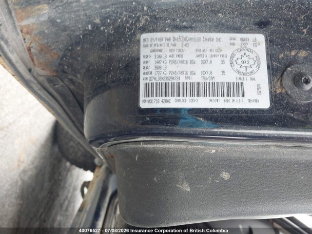 Продаж на аукціоні авто 2003 Dodge Dakota Quad Sport, vin: 1D7HL38X23S294724, номер лоту: 40076527