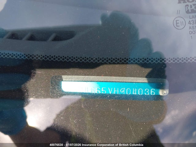 40076530 :رقم المزاد ، 2HHMB4665VH904036 vin ، 1997 Acura 1.6el مزاد بيع