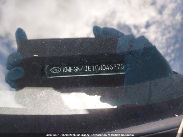 Aukcja sprzedaży 2015 Hyundai Genesis 3.8l, vin: KMHGN4JE1FU043373, numer aukcji: 40072397