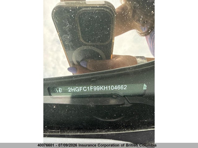 Honda Civic 2019 2HGFC1F99KH104662 Image 8