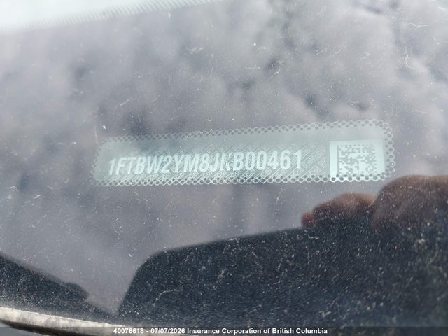 40076618 :رقم المزاد ، 1FTBW2YM8JKB00461 vin ، 2018 Ford Transit T-350 مزاد بيع