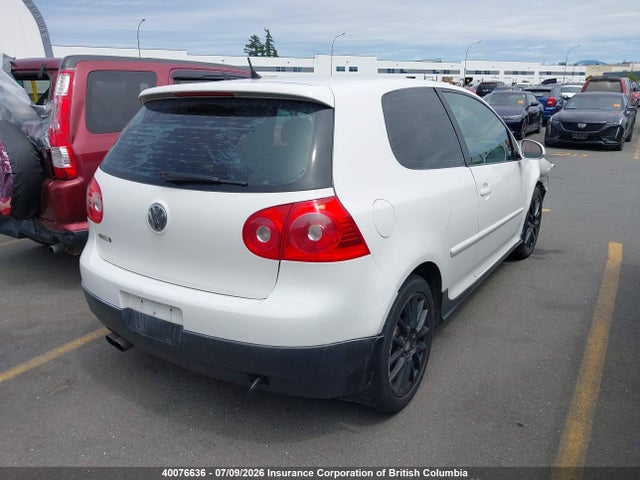 2008 Volkswagen Gti მანქანა იყიდება აუქციონზე, vin: WVWFV71K98W312511, აუქციონის ნომერი: 40076636