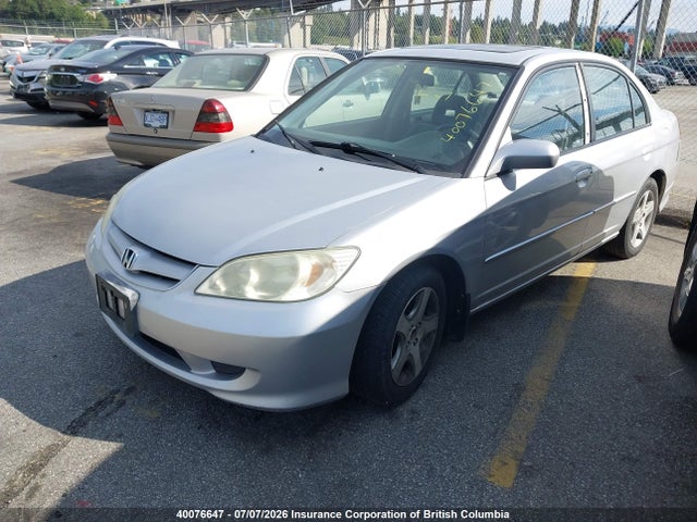 2004 Honda Civic მანქანა იყიდება აუქციონზე, vin: 2HGES16824H924073, აუქციონის ნომერი: 40076647