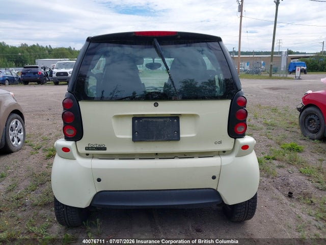 Aukcja sprzedaży 2006 Smart Fortwo Passion/pulse/pure, vin: WMEAJ00F76J306803, numer aukcji: 40076711