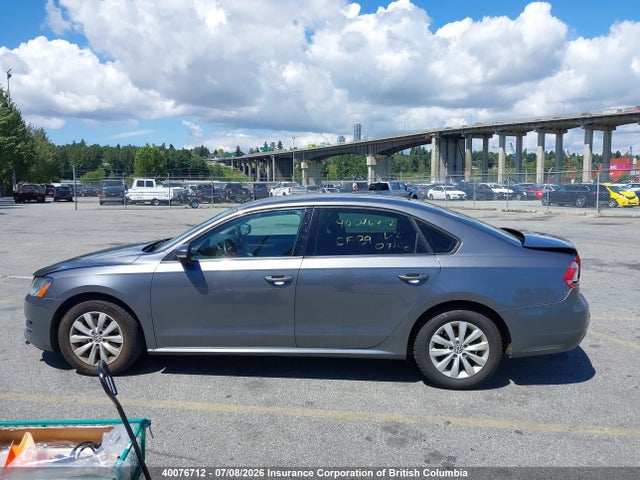 40076712 :رقم المزاد ، 1VWAH7A39DC037726 vin ، 2013 Volkswagen Passat 2.5l Trendline مزاد بيع