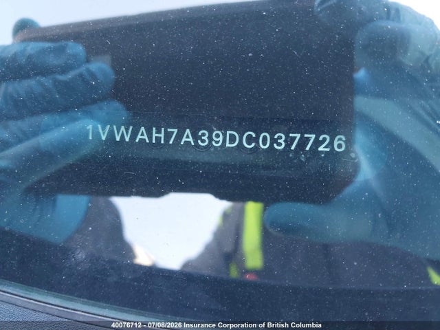 40076712 :رقم المزاد ، 1VWAH7A39DC037726 vin ، 2013 Volkswagen Passat 2.5l Trendline مزاد بيع