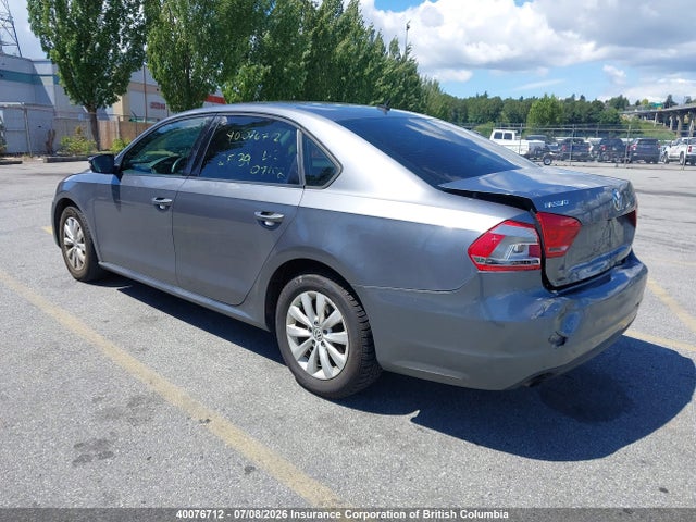 40076712 :رقم المزاد ، 1VWAH7A39DC037726 vin ، 2013 Volkswagen Passat 2.5l Trendline مزاد بيع