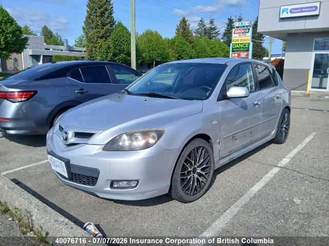 40076716 :رقم المزاد ، JM1BK343081114529 vin ، 2008 Mazda 3 Hatchback مزاد بيع