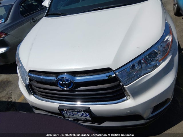 2016 Toyota Highlander Hybrid/xle მანქანა იყიდება აუქციონზე, vin: 5TDJCRFH1GS013778, აუქციონის ნომერი: 40076301