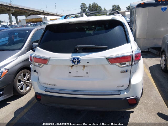 2016 Toyota Highlander Hybrid/xle მანქანა იყიდება აუქციონზე, vin: 5TDJCRFH1GS013778, აუქციონის ნომერი: 40076301