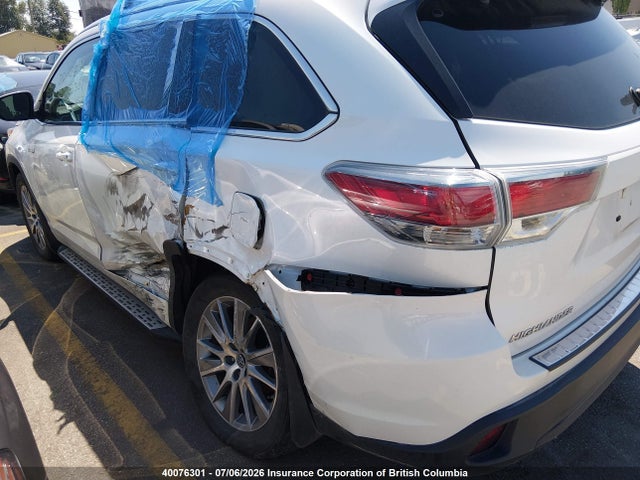 2016 Toyota Highlander Hybrid/xle მანქანა იყიდება აუქციონზე, vin: 5TDJCRFH1GS013778, აუქციონის ნომერი: 40076301