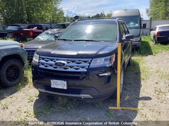 40076740 :رقم المزاد ، 1FM5K8DH2KGA97951 vin ، 2019 Ford Explorer Xlt مزاد بيع