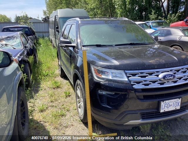 40076740 :رقم المزاد ، 1FM5K8DH2KGA97951 vin ، 2019 Ford Explorer Xlt مزاد بيع