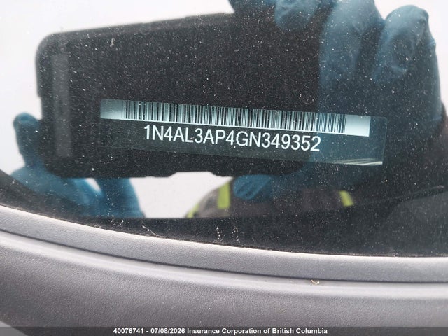 Aukcja sprzedaży 2016 Nissan Altima 2.5/s/sv/sl/sr, vin: 1N4AL3AP4GN349352, numer aukcji: 40076741