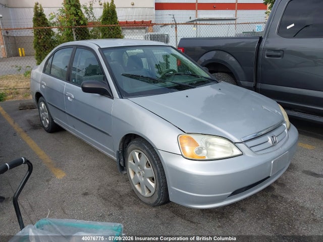 2003 Honda Civic მანქანა იყიდება აუქციონზე, vin: 2HGES16403H934905, აუქციონის ნომერი: 40076775